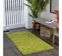 Livabliss Tappeto Shaggy Home Ampio Tappeto Salotto Moderno, Sala da Pranzo, Morbido Tappeti Shaggy per Camera da Letto, Motivo Astratto Berbero Peloso, leggera da Pulire, 80x150 cm Verde