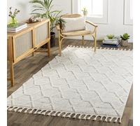 Livabliss Tibilisi Tappeto Salotto Moderno per Casa, Sala da Pranzo e Cucina Tappeto Geometrico Astratti Neutri Aztechi Stile Boho, leggera da Pulire, Ampio 160x213cm, Crema e Grigio