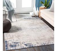 Livabliss Utrecht Tappeto Salotto Moderno Astratto Tappeto Soggiorno, Camera da Letto, Pranzo Moderni Tappeti Effetto Marmo, Morbido e Pelo Corto, Ampio 120x170 cm, Avorio, Grigio e Blu