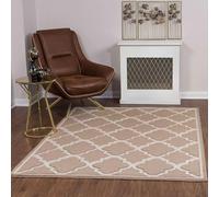 Livabliss Vannes Tappeto Salotto Moderno per Casa, Sala da Pranzo e Cucina Tappeto Geometrico Astratti Neutri Aztechi Stile Boho, leggera da Pulire, Ampio 120x170cm, Marrone e Beige