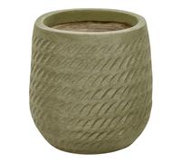 LIVADIA Vaso per piante 19 cm Pietra Verde oliva