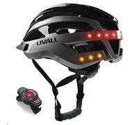 Livall MT1 adulti Musica, Luce posteriore, Indicatore di direzione, navigazione, la funzione di chiamata e sistema SOS - Casco da bicicletta, Nero/Antracite, 54 - 58 cm
