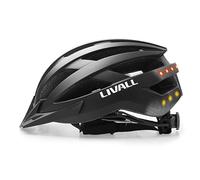 LIVALL MT1 Neo II Casco da bicicletta intelligente nero (54-58 cm) - con altoparlante Bluetooth, microfono, indicatori di direzione e luce posteriore - Chiamata di emergenza SOS e navigazione