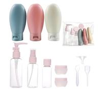 LIVASH Set di Flaconi da Viaggio con da Viaggio Contenitori Vuoti per Crema per Lozioni Flacone per Nebulizzazione Fine Tubo da Spremere