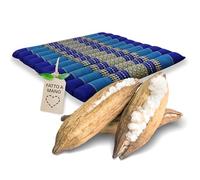 livasia cuscino coprisedia grande - 50x50x4,5cm - cuscino per pavimento impunturato indoor/outdoor, cuscino meditazione yoga, mobili in pallet, cuscino impunturato sedia e panchina (Blu)