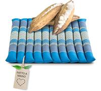 livasia Cuscino coprisedia Grande - 50x50x4,5cm - Cuscino per Pavimento impunturato Indoor/Outdoor, Cuscino Meditazione Yoga, mobili in Pallet, Cuscino impunturato Sedia e panchina (Azzurro)