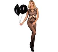 Livco corsetti fashion - amahil bodystocking crotchless nero taglia unica