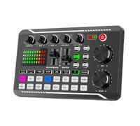 Live Adio Mixer - Table Di Miscelazione F998, Scheda udio Con Effetti DJ, Apparecchiature Per Studio Mobile | Produzione Di Podcast, Creazione Musicale, Streaming, Registrazione Audio Per Telefoni M