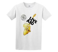 Live Aid 1985 Logo Rock Music Concert T-Shirt White XL