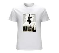 Live Aid Original Vintage Poster Men Adult Short Sleeve White 3XL