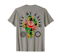 Live by Faith - Versetto biblico corinzi - Retro Retro Incrociato Maglietta