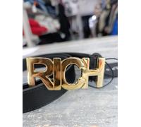 LIVE cintura donna JOHN RICHMOND nera In Pelle Fibia Oro Cod.1