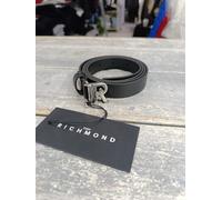 LIVE cintura Uomo JOHN RICHMOND nera Pelle Fibia Argento/nero 110 cm