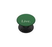 Live. Custodia per iPhone in Bamboo-Green, uno dei cinque elementi PopSockets PopGrip Adesivo