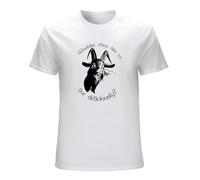 Live Deliciously T-Shirt - Funny T Shirt Horror Retro Witch Satan Goat Devil Men's Man White S