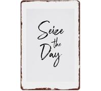Live Each Day Seize The Day Metal Wall-Art 8 X 12