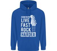 Live Fast Rock più Difficile Chitarra & Rotolo Musica Bambini Felpa con