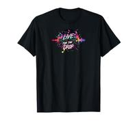 Live for The Drop EDM DJ Music Producer Rave Party Design Maglietta