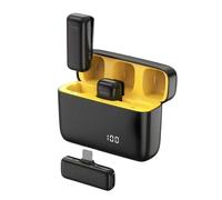 Live Gaming Microphone 2 in 1 Lavalier Radio Microphone Clip-on for Live Selling