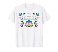 Live Laugh Leave Me Alone - Stampa floreale divertente Maglietta