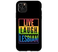 Live Laugh Lesbiche Divertente Orgoglio Custodia per iPhone 11 Pro Max