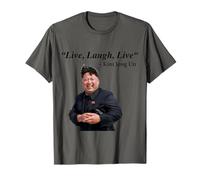 Live, Laugh, Live - Kim Jong Un Corea del Nord Dittatore Rocketman Maglietta
