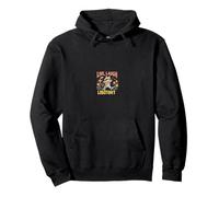 Live Laugh Lobotomy Umorismo Nero Retro Divertente Felpa con Cappuccio