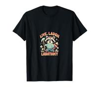 Live Laugh Lobotomy Umorismo Nero Retro Divertente Maglietta