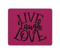 Live Laugh Love Butterfly Mousepad Portatile Tappetino per Mouse Piccolo Tappetino Scrivania per Accessori Scrivania Casa Gaming 25X30Cm