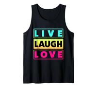 Live Laugh Love Cool Inspiration Motivational Graphic Quotes Canotta