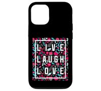 Live Laugh Love Inspiration Cool Motivational Floral Quotes Custodia per iPhone 12/12 Pro