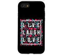Live Laugh Love Inspiration Cool Motivational Floral Quotes Custodia per iPhone SE (2020) / 7/8