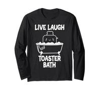 Live Laugh Toaster Bath Meme Cute Toaster Kawaii Bread Maglia a Manica