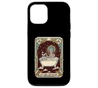 Live Laugh Toaster Bath Meme divertente scheletro Tarocchi Custodia per iPhone 12/12 Pro