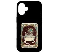 Live Laugh Toaster Bath Meme divertente scheletro Tarocchi Custodia per iPhone 16