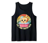 Live Laugh Toaster Bath Meme Retro Kawaii Bread Toast Canotta