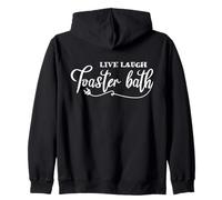 Live Laugh Tostapane Bagno Meme Divertente Citazione Strano Scherzo Felpa con Cappuccio