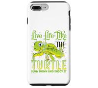 Live Life Like The Turtle Slow Down And Enjoy It | Tartaruga Custodia per iPhone 7 Plus/8 Plus