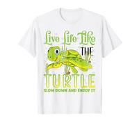 Live Life Like The Turtle Slow Down And Enjoy It | Tartaruga Maglietta