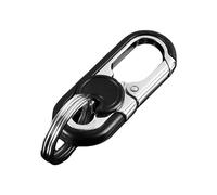 Live Lock - Portachiavi con fibbia, clip per catena auto, con anelli girevoli, anti-smarrimento, resistente, per pantaloni, colore: nero