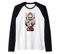 Live Loud Rock And Roll Chitarra Vintage Rock Music Maglia con Maniche Raglan
