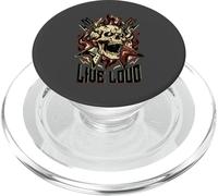 Live Loud Rock and Roll Chitarra Vintage ROCK Music PopSockets PopGrip per MagSafe