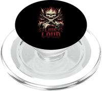 Live Loud Rock and Roll Chitarra Vintage ROCK Music PopSockets PopGrip per MagSafe