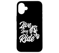 Live Love and Ride Horse Equitazione Cavaliere Proprietario di cavalli Ranch Custodia per iPhone 16 Plus