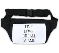 Live Love Dream Miami Florida Marsupio Bianco