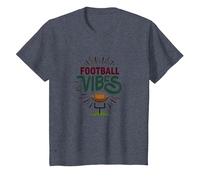Live Love Football Retro Sport Fan Entusiasmo Maglietta, Bambini, Pervinca, 12 Anni