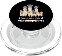 Live Love Guarire Infermiera Llama Oncologia Infermiera Crew PopSockets PopGrip per MagSafe