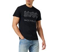 Live Nation - AC/DC - Back in Black, T-Shirt da Uomo, Nero (Black), Small
