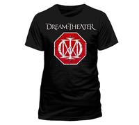 DREAM THEATER - RED LOGO BLACK T-Shirt Medium