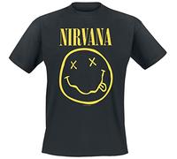 Nirvana Maglietta Flower Sniffin (Back Print) Unisex Black L